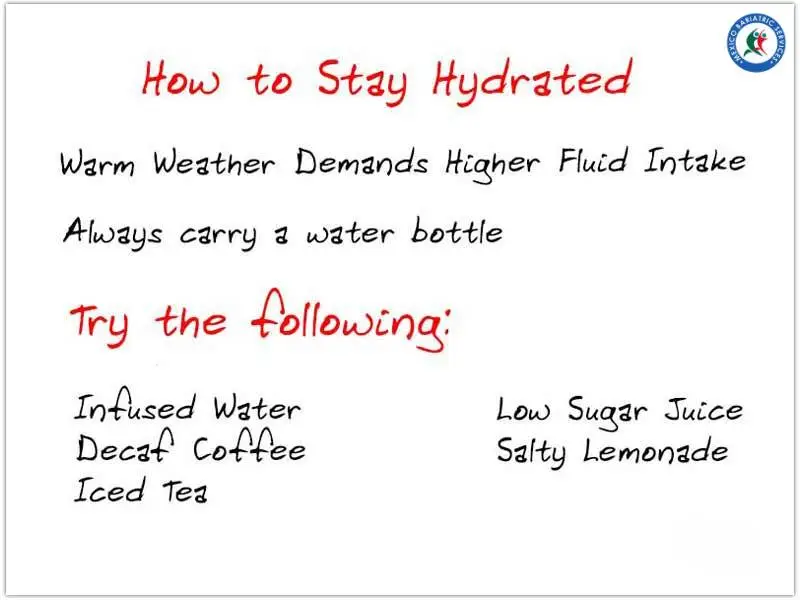 Stay Hydrated After WLS